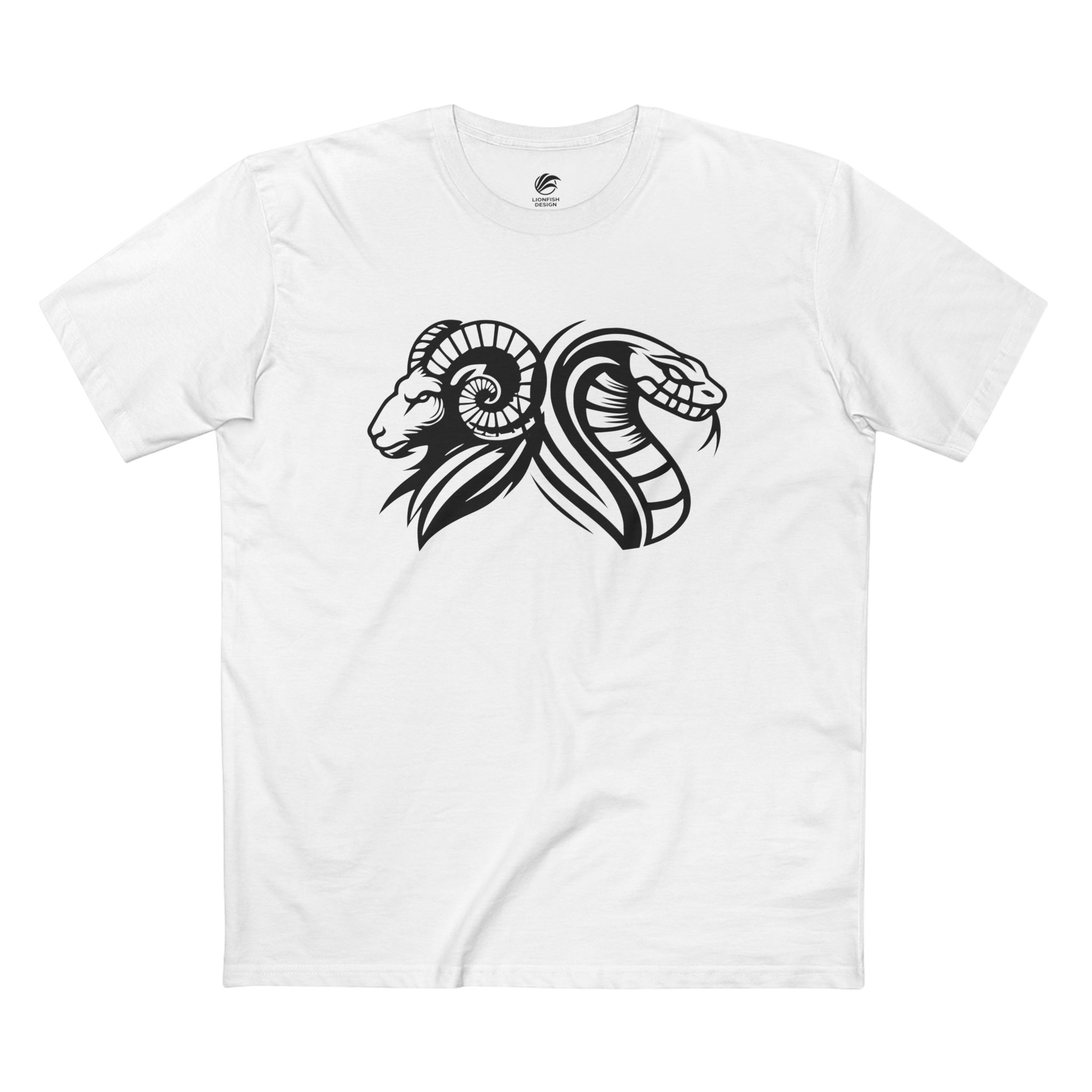 Men’s Aries and Year of the Snake Graphic Tee - Image 4
