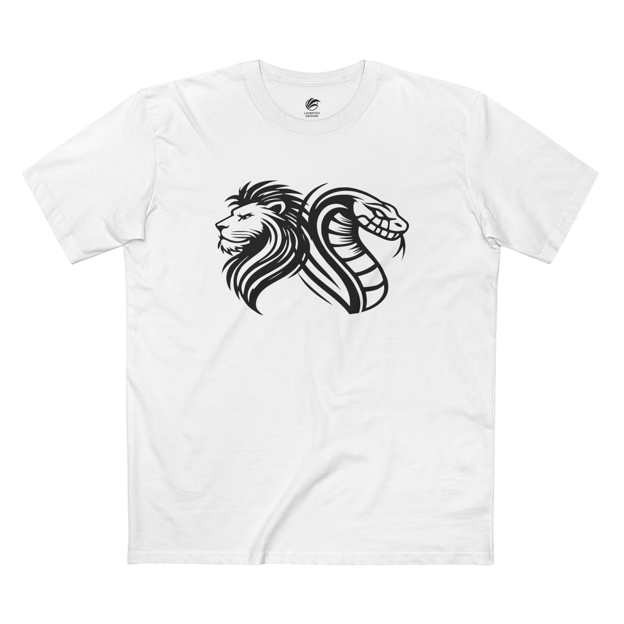 Men's Leo and Year of the Snake Graphic Tee - Image 4