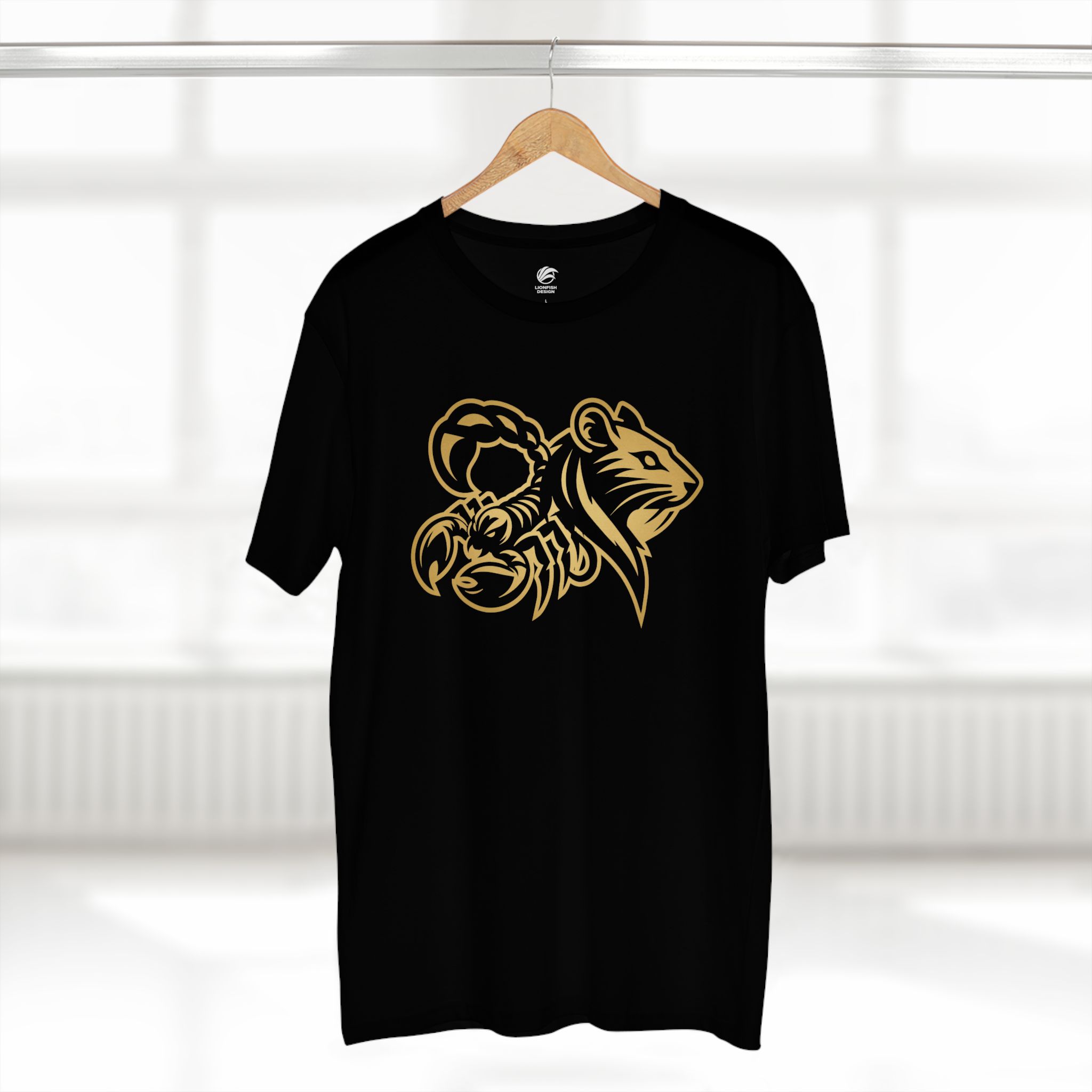 Men's Scorpio and Year of the Rat Graphic Tee - Image 3