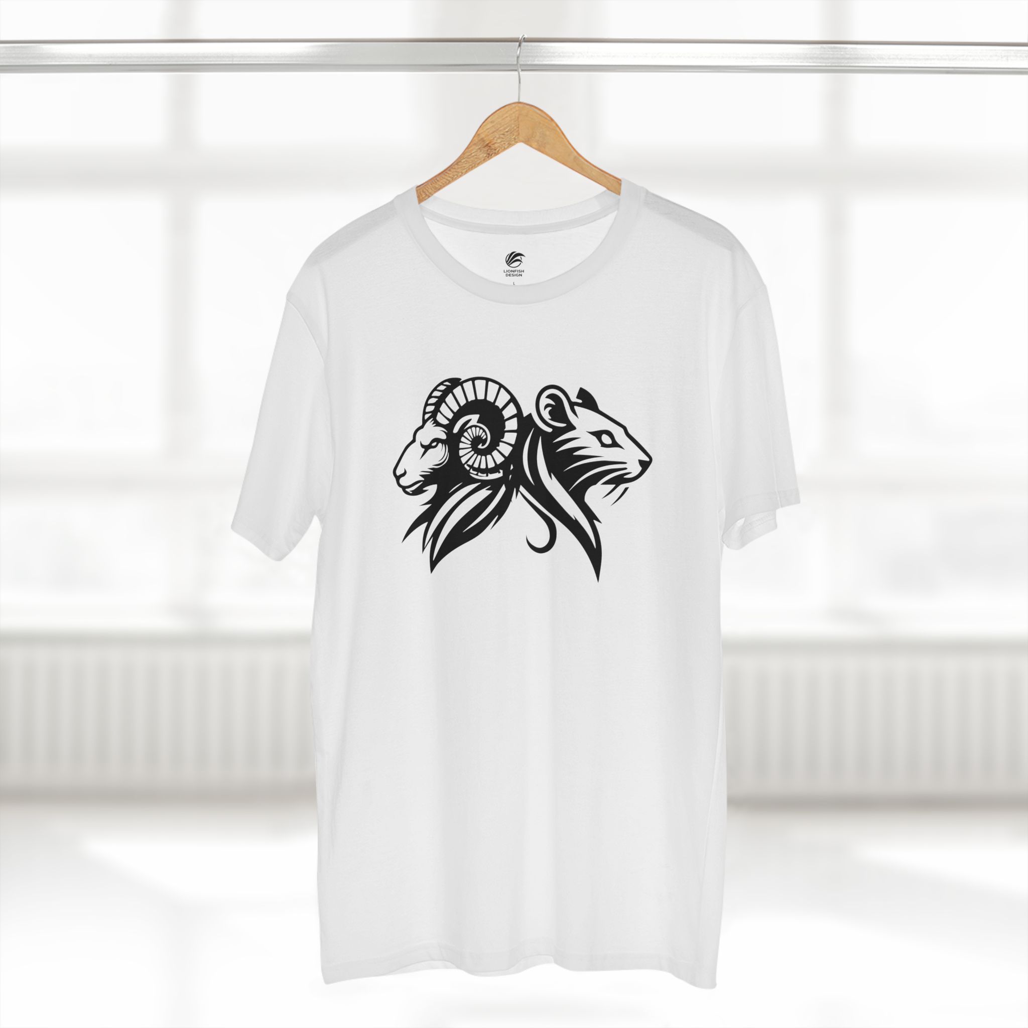 Men’s Aries and Year of the Rat Graphic Tee - Image 6