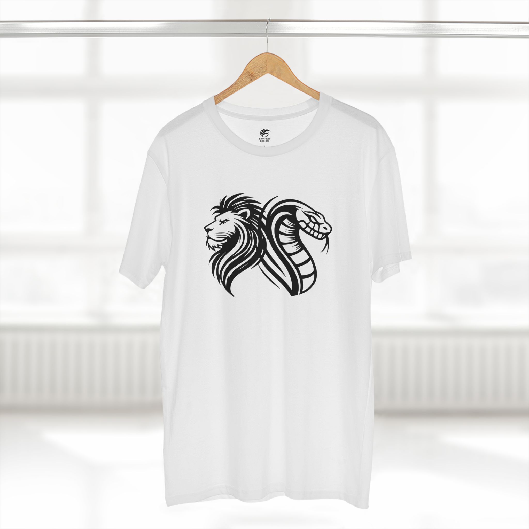 Men's Leo and Year of the Snake Graphic Tee - Image 6