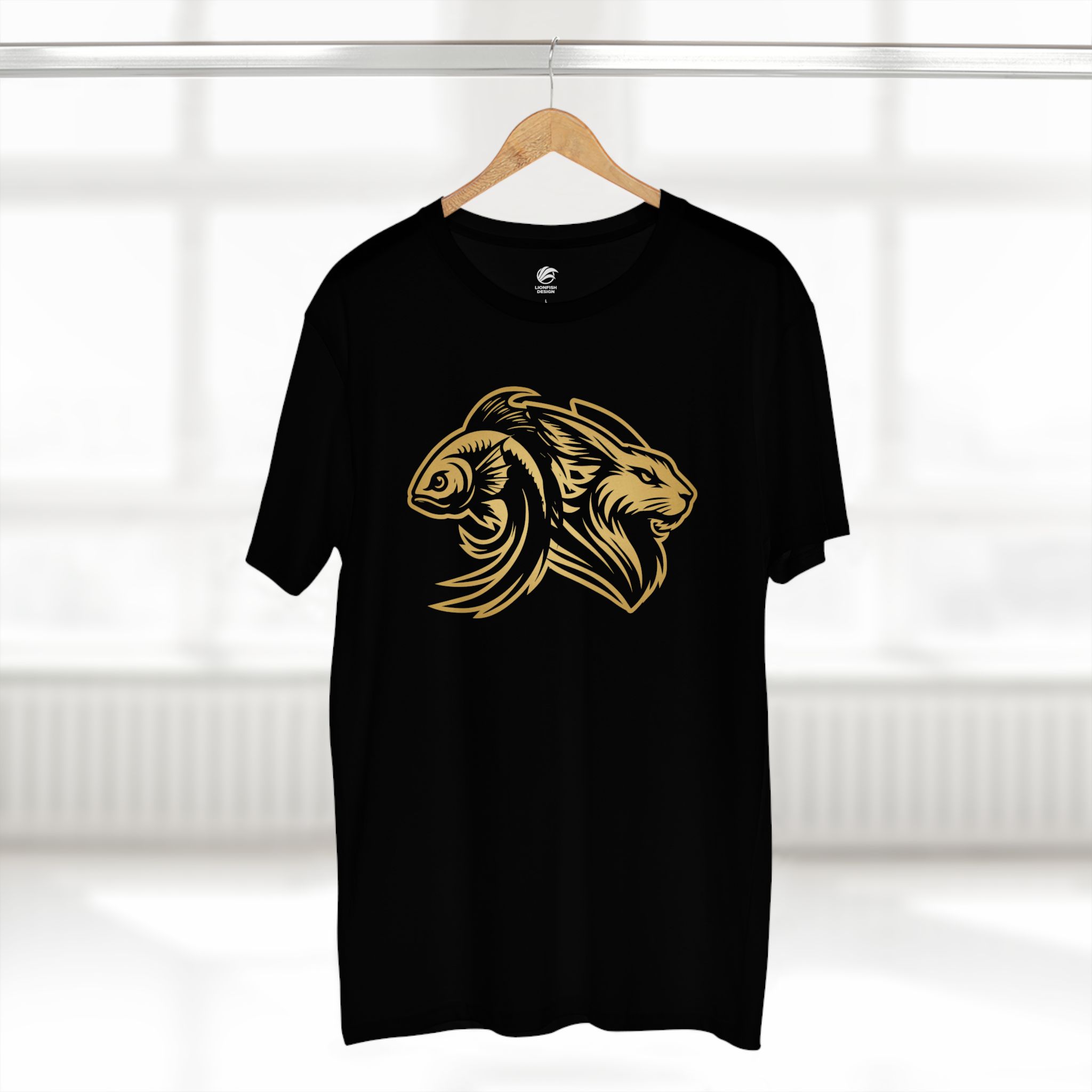 Men’s Pisces and Year of the Rabbit Graphic Tee - Image 3