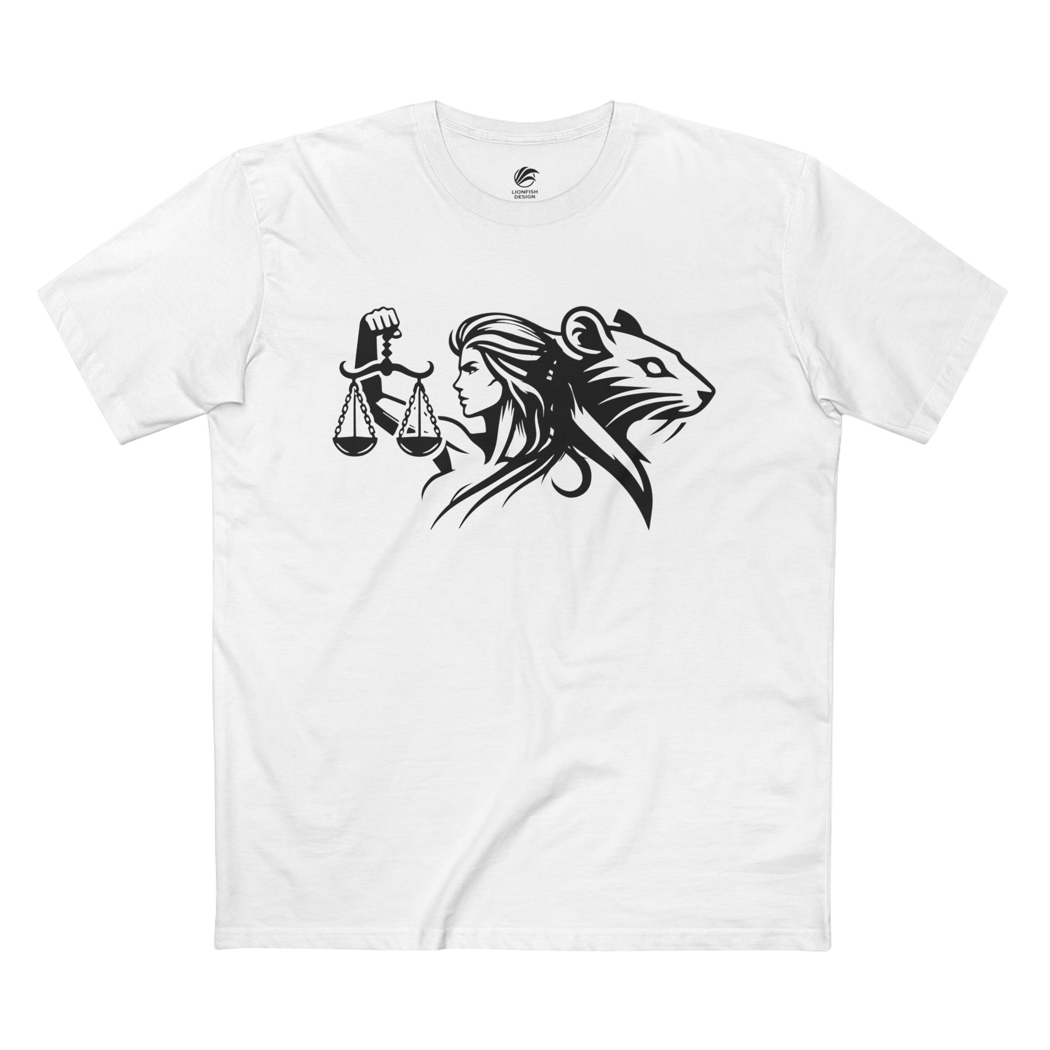 Men's Libra and Year of the Rat Graphic Tee - Image 4
